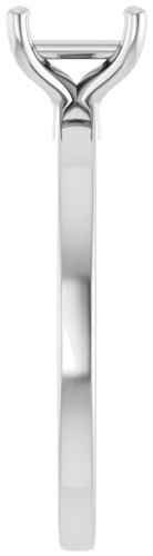 Sužadėtuvių Žiedas „Solitaire“ 950 Platinos Square 5mm (4)
