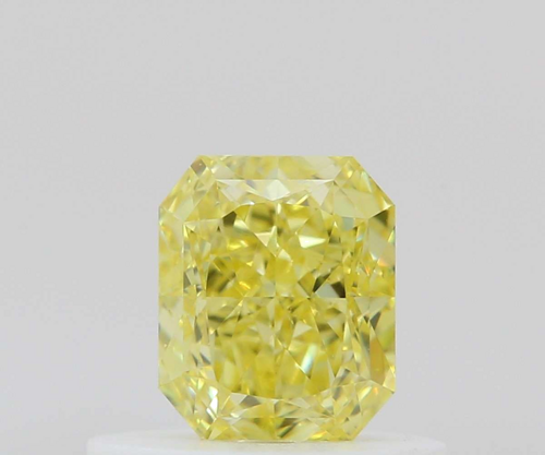 0.5 carat Fancy Yellow-VS2 Natūralus Radiant Deimantas (1)
