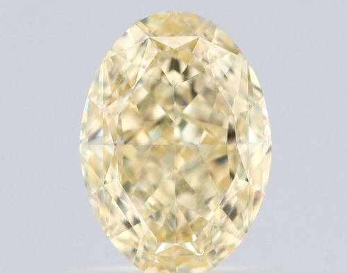 1.02 carat Fancy Light Yellow-VS1 Natūralus Oval Deimantas (1)