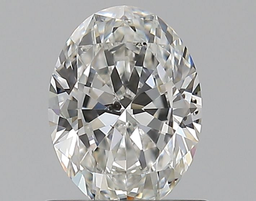 0.7 carat F-SI2 Natūralus Oval Deimantas (1)