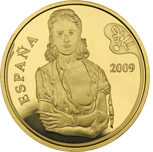 2009 Spain Salvador Dali 400 euro gold coin (2)