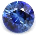 0.16 carat BLUE BRILLIANT cut Round Safyras (1)