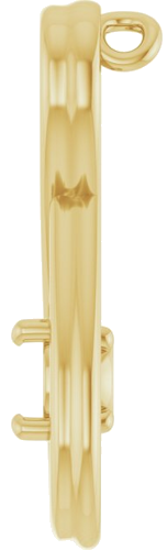Pakabukas „Infinity-Inspired Solitaire“ 14k yellow gold Round 4.4mm (3)