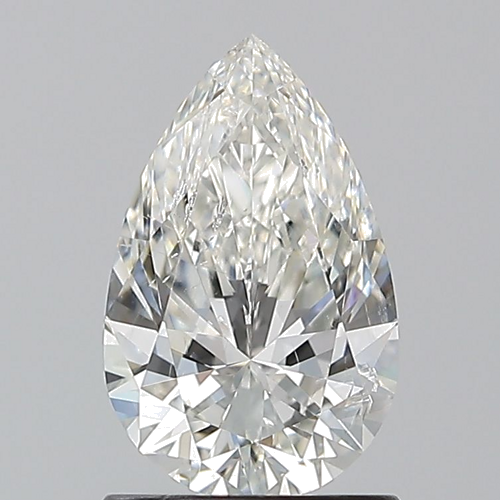 1.2 carat H-SI2 Natūralus Pear Deimantas (1)