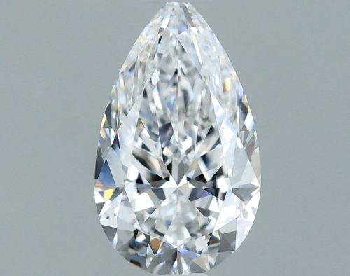 0.7 carat D-VVS2 Natūralus Pear Deimantas (1)