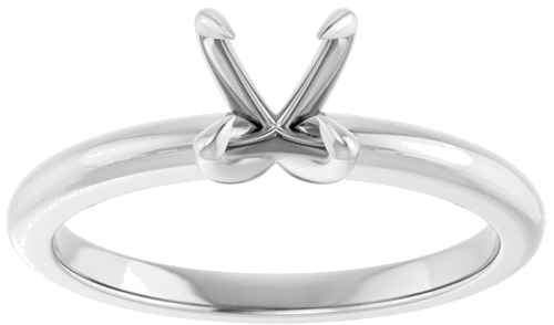 Sužadėtuvių Žiedas „Claw-Prong Solitaire“ 14k white gold Round 5.8mm (3)