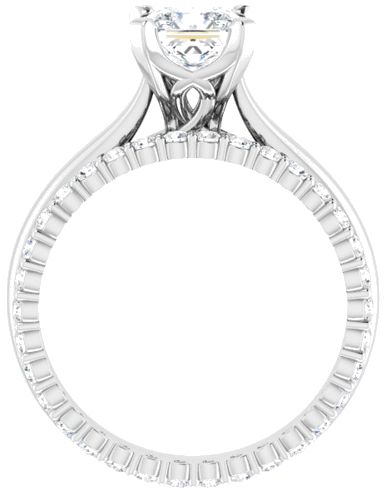Sužadėtuvių Žiedas „Solitaire“ 950 Platinos Square 6.5mm (7)