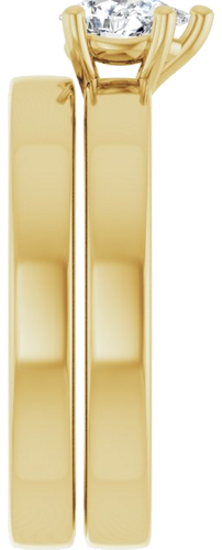 Sužadėtuvių Žiedas „Solitaire“ 14k yellow gold Pear 6mm x 4mm (9)