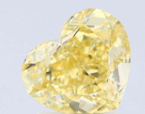 2.02 carat Fancy Intense Yellow-VS1 Natūralus Heart Deimantas (1)
