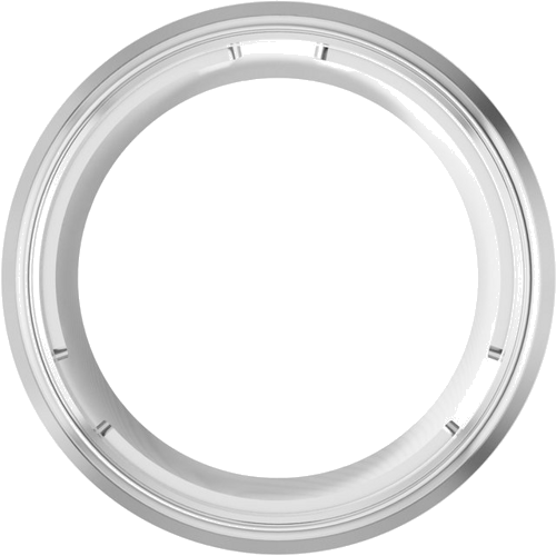 Pakabukas „Round Bezel-Set Slide“ 950 Platinos Round 10mm (1)