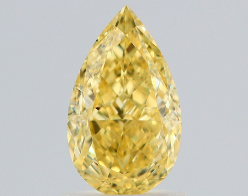 1.19 carat Fancy Intense Yellow-VS1 Natūralus Pear Deimantas (1)