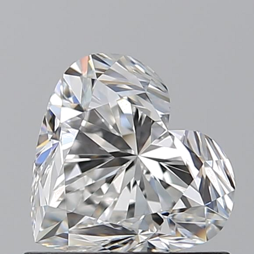 0.9 carat F-VS1 Natūralus Heart Deimantas (1)