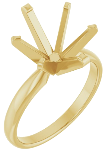 Sužadėtuvių Žiedas „Solitaire“ 14k yellow gold Oval 12mm x 10mm (1)