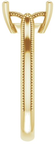 Sužadėtuvių Žiedas „Solitaire“ 14k yellow gold Emerald 8mm x 6mm (4)