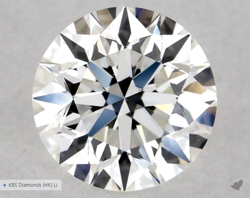 0.52 carat G-VVS2 Excellent cut Natūralus Round Deimantas (1)