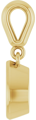 Pakabukas „Bezel-Set Charm“ 14k yellow gold Pear 7mm x 5mm (3)