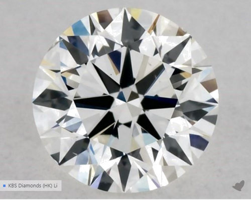 0.5 carat G-VS2 Excellent cut Natūralus Round Deimantas (1)