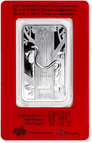 1 oz kolekcinis investicinio sidabro luitas 2016 Beždžionės metai Lunar PAMP (2)