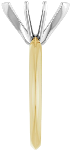 Sužadėtuvių Žiedas „V-End Light Solitaire“ 585 Baltojo Ir Geltonojo Aukso Marquise 12mm x 5.5mm (4)