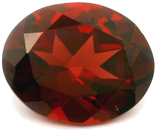 3.89 carat RED Oval Garnet (1)