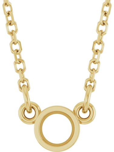 Pakabukas „Bezel-Set Solitaire Birthstone“ 585 Geltonojo Aukso Round 3mm (1)