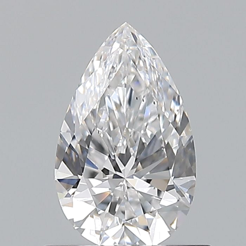 0.7 carat D-VS2 Natūralus Pear Deimantas (1)