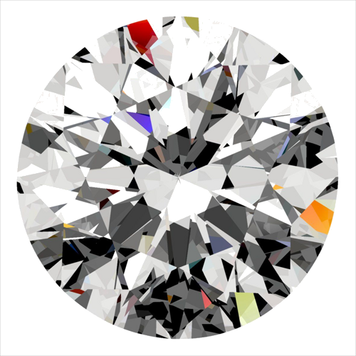 0.3 carat H-VVS1 GD cut Natūralus Round Deimantas (1)