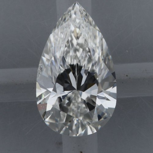 0.51 carat F-SI2 Natūralus Pear Deimantas (1)