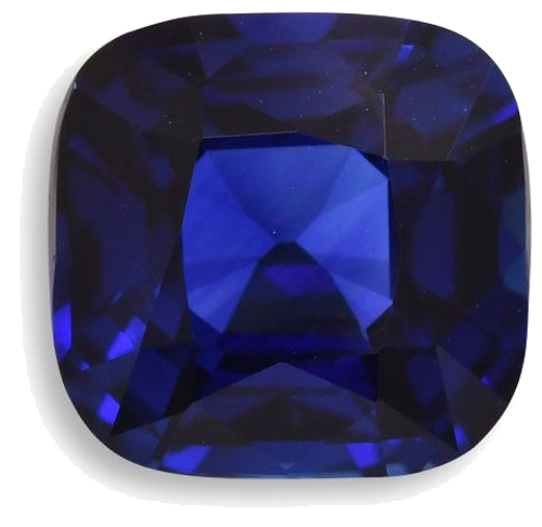 6.42 carat BLUE Cushion Safyras (1)