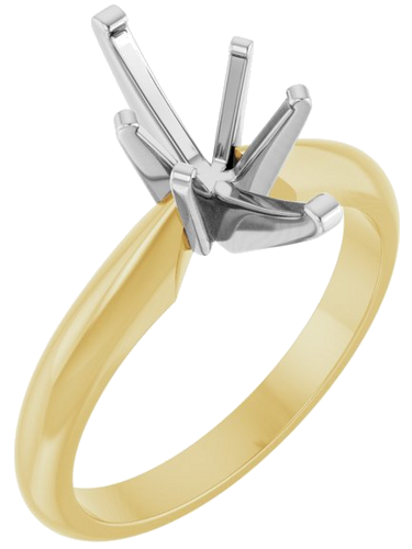 Sužadėtuvių Žiedas „Solitaire“ 14k yellow/white gold Marquise 11.5mm x 5.5mm (1)