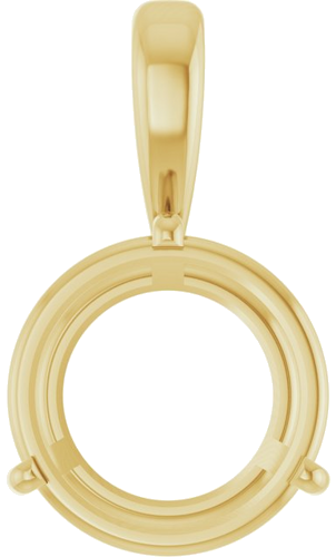 Pakabukas „Solitaire“ 14k yellow gold Round 12mm (1)