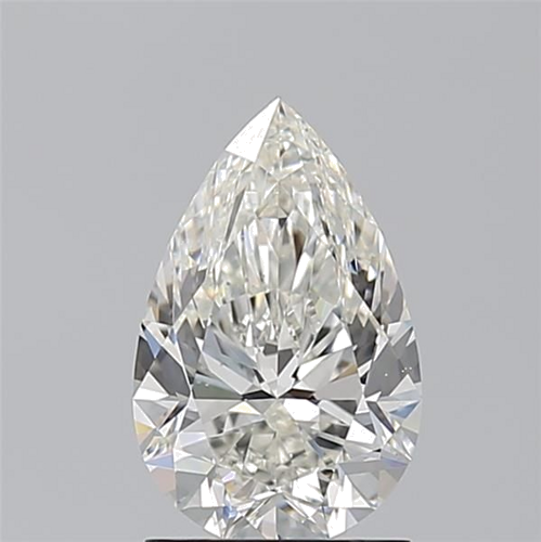 1.5 carat H-VS2 Natūralus Pear Deimantas (1)