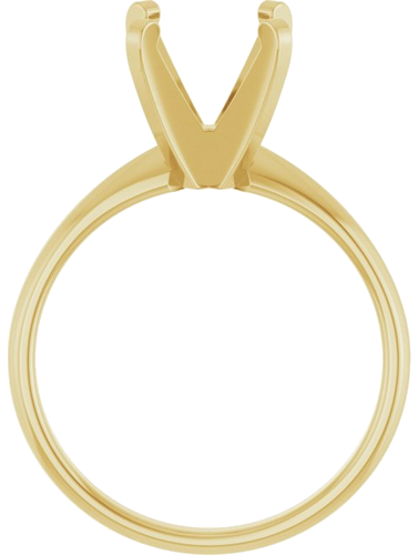 Sužadėtuvių Žiedas „Solitaire“ 14k yellow gold Square 6.5mm (2)