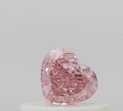 0.26 carat Fancy Intense Pink-SI2 Natūralus Heart Deimantas (1)