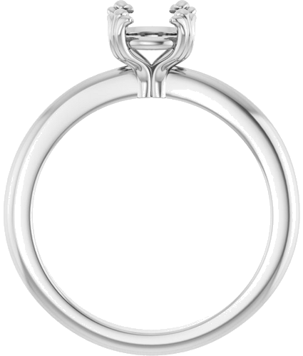 Sužadėtuvių Žiedas „Solitaire“ 14k white gold Round 6.5mm (2)