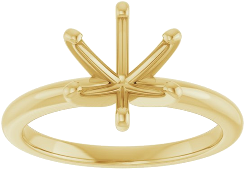 Sužadėtuvių Žiedas „Solitaire“ 18k yellow gold Round 8.2mm (3)
