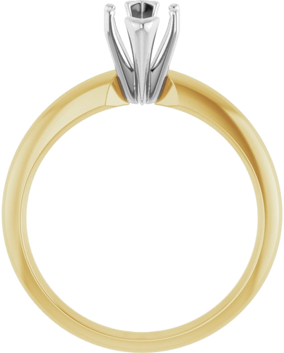 14K Yellow   White 10x5 mm Marquise Solitaire Engagement Ring Mounting (2)