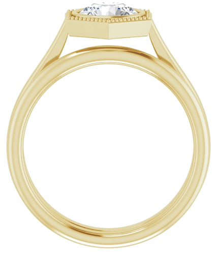 14K Yellow 6.5 mm Round Solitaire Engagement Ring Mounting (7)