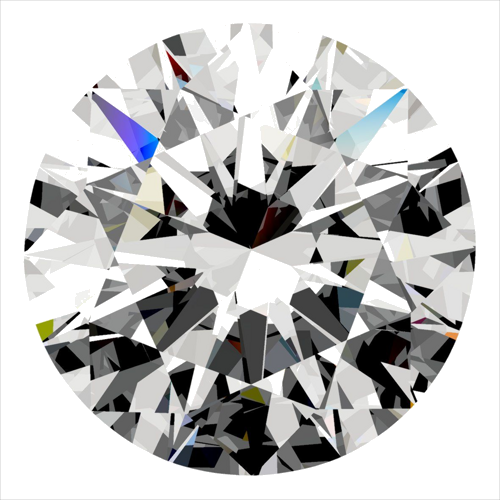 0.52 carat H-SI1 Excellent cut Natūralus Round Deimantas (1)