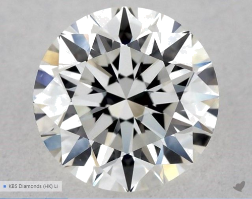 0.5 carat G-VVS2 Excellent cut Natūralus Round Deimantas (1)