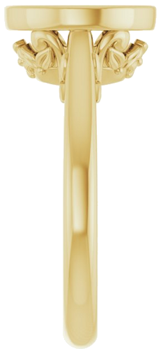 Sužadėtuvių Žiedas „Bezel-Set“ 14k yellow gold Round 9mm (4)