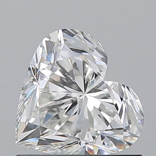 0.91 carat H-VVS2 Natūralus Heart Deimantas (1)