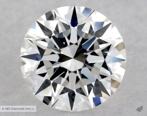 0.5 carat G-VVS2 Excellent cut Natūralus Round Deimantas (1)