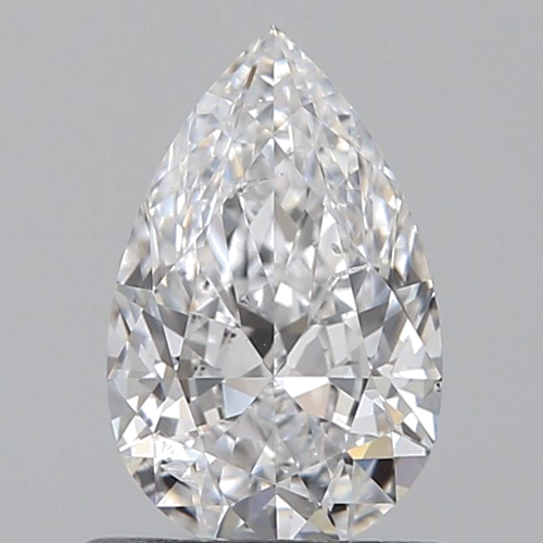 0.7 carat D-SI2 Natūralus Pear Deimantas (1)