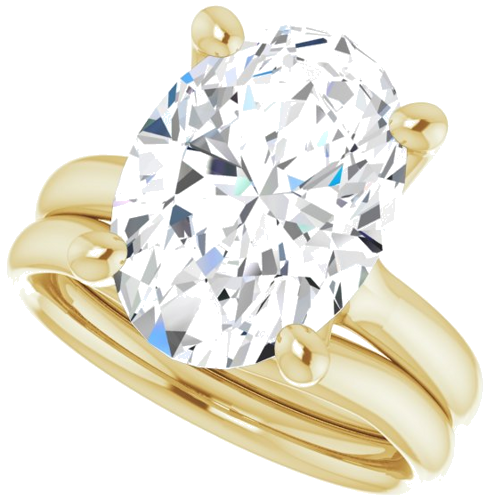 Sužadėtuvių Žiedas „Solitaire“ 14k yellow gold Oval 14mm x 10mm (10)