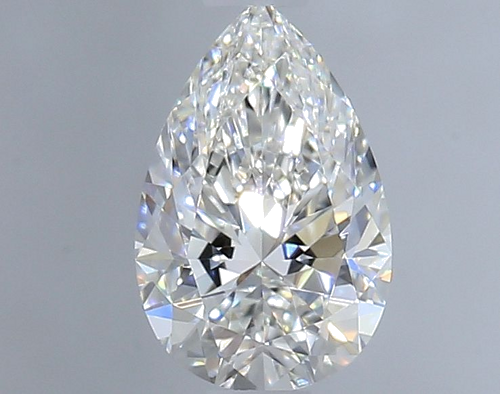 0.51 carat F-IF Natūralus Pear Deimantas (1)