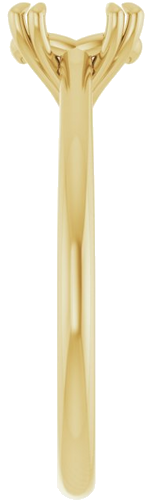 Sužadėtuvių Žiedas „Solitaire“ 585 Geltonojo Aukso Oval 7mm x 5mm (4)