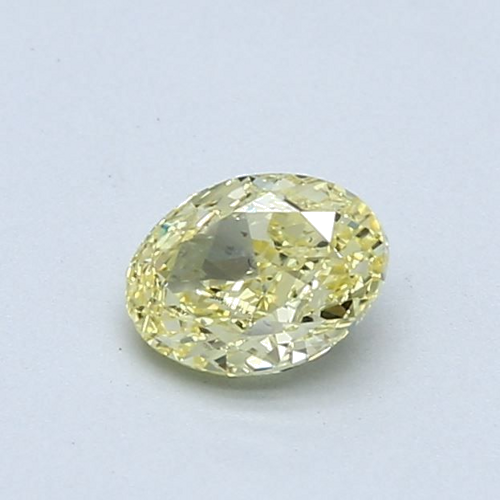 0.6 carat Fancy Intense Yellow-SI1 Natūralus Oval Deimantas (1)
