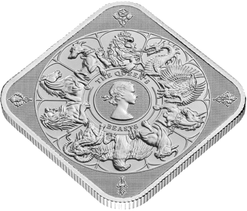 1 oz Karalienės heraldiniai Žvėrys 2025 Didžioji Britanija Sidabrinė moneta (4)