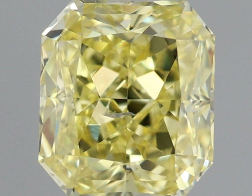 1.0 carat Fancy Intense Yellow-SI2 Natūralus Radiant Deimantas (1)